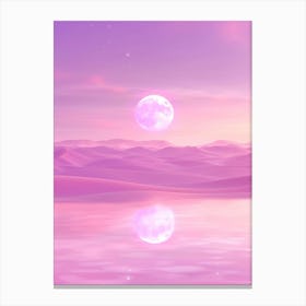 Pink Landscape Wallpaper Canvas Print