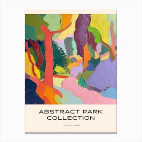 Abstract Park Collection Poster Kings Park Perth Australia 3 Canvas Print