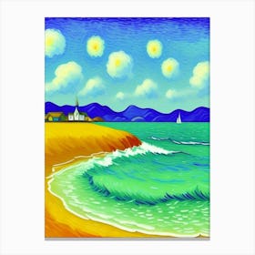 Starry Night On The Beach Canvas Print