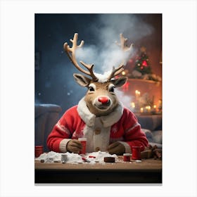 Rudolph The Reindeer Canvas Print