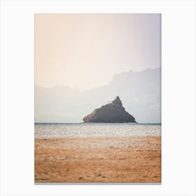 Serene Views Djeu Island And Hazy Mountains Canvas Print