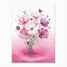 Pink Flowers Canvas Print Canvas Print