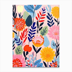 Matisse Style Floral Overture; Radiant Symphony Canvas Print