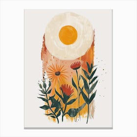 Sunflowers And Eggs Canvas Print