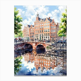 Amsterdam Canal Canvas Print