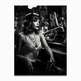 Roaring 20s Woman Canvas Print