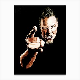 James Hetfield Heavy Metal Canvas Print