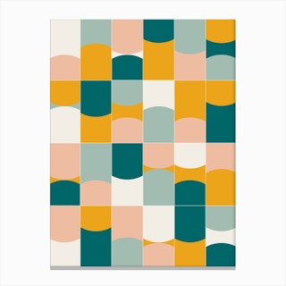 Vivid Tiles 01 Canvas Print