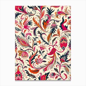Inspiring Floral London Fabrics Floral Pattern 2 Canvas Print