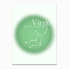 Virgo - Starsign Canvas Print