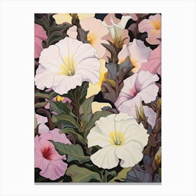 Petunia 1 Flower Painting Canvas Print