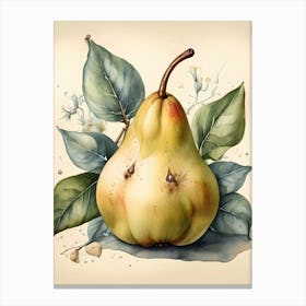 Pear green Canvas Print