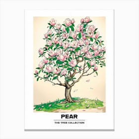 Pear Tree Storybook Illustration 3 Poster Canvas Print