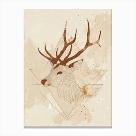 Deer Head 7 Canvas Print