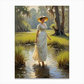 'The Woman In The Water' Canvas Print