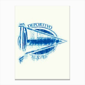 Deportivo Alaves Painting Canvas Print