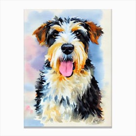 Bouvier Des Flandres Watercolour dog Canvas Print