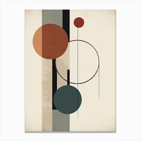 Boho Sunset Sway; Mid Century Horizon Canvas Print