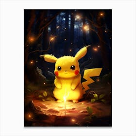 Pikachu Pokemon 8 Canvas Print