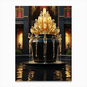 Fountain Of Gold Canvas Print