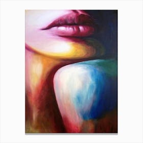 Woman'S Lips Canvas Print