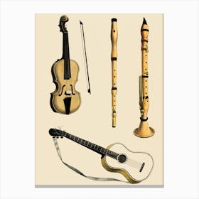 Musical Instruments Canvas Print