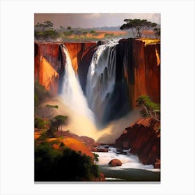 Kalandula Falls, Angola Nat Viga Style Canvas Print