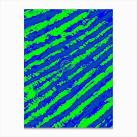 Abstract Pattern In Blue And Green Canvas Print