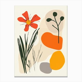 Abstract Floral Illustration Canvas Print