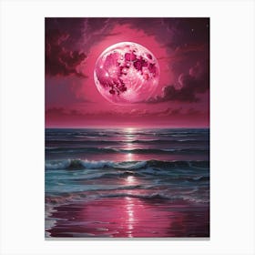 Pink Moon Canvas Print