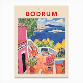 Data Set 42 Fauvist Travel Poster Canvas Print