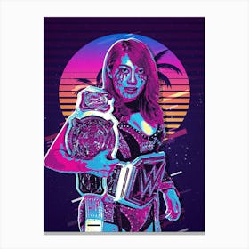 Asuka 80s Retro Canvas Print