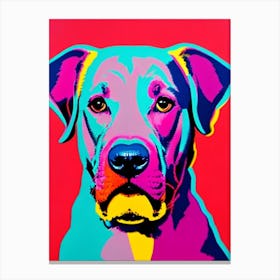 Pointer Andy Warhol Style dog Canvas Print