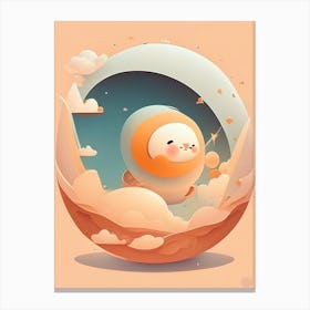 Relativity Kawaii Kids Space Canvas Print