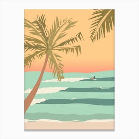 Sunset Surf, Tamarindo, Costa Rica Canvas Print