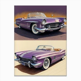 Purple Convertible 1 Canvas Print