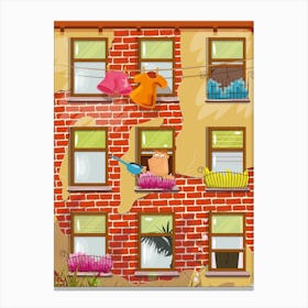 House In The City Canvas Print