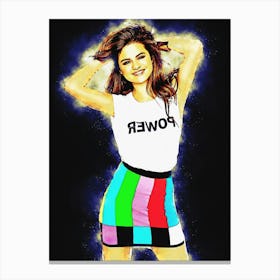 Spirit Of Selena Gomez Canvas Print