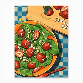 Strawberry Salad Canvas Print