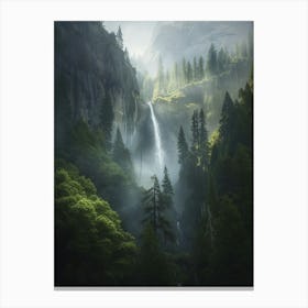 Waterfall Forest (27) Canvas Print