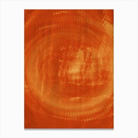 Abstract Orange circle pattern Canvas Print