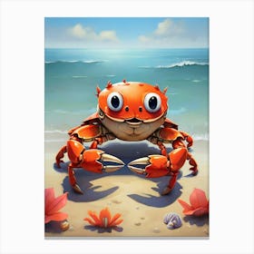 Crab On The Beach 1 Canvas Print