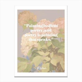 Artist Quote Plutarch Canvas Print