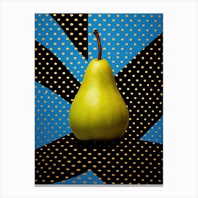 Pear pop art Canvas Print