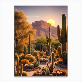 Cactus Desert 2 Canvas Print