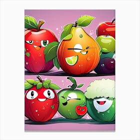 Fruits Of The Rainbow Canvas Print