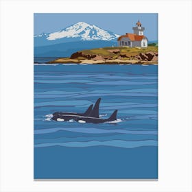 Washington State Travel Poster Canvas Print