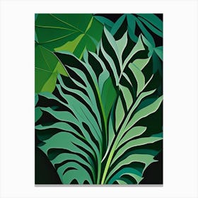 Valerian Leaf Vibrant Inspired 5 Canvas Print