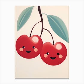 Friendly Kids Cherry 2 Canvas Print