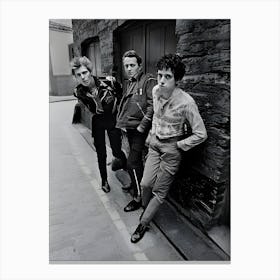 British Punk Group The Clash In An Alleyway In Central London Canvas Print